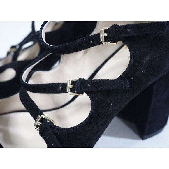 Cole Haan Black Suede Grand OS Signature Strappy Heels, Size 6.5 (US) - Picture 7 of 12